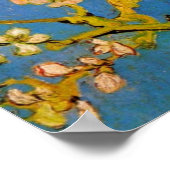 開花アーモンドツリーバイビンセント・ヴァン・ゴッホ ポスター (角)