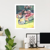 開花アーモンドブランチバイビンセントヴァンゴッホ ポスター (ホームオフィス)