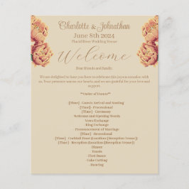 開花エレガントサボテン結婚式 プログラム