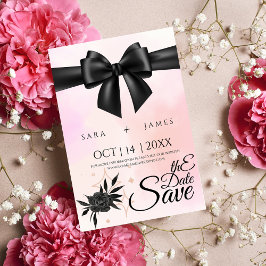 開花エレガントセーブ・ザ・デート案内カード セーブザデート