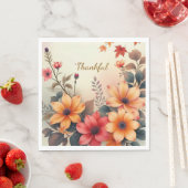 開花オブオータム紙ナプキンズ スタンダードランチョンナプキン (インサイチュ)