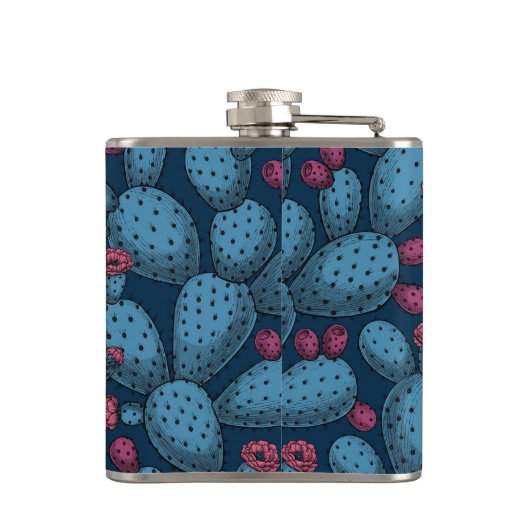 開花オプンティア フラスク (裏面)