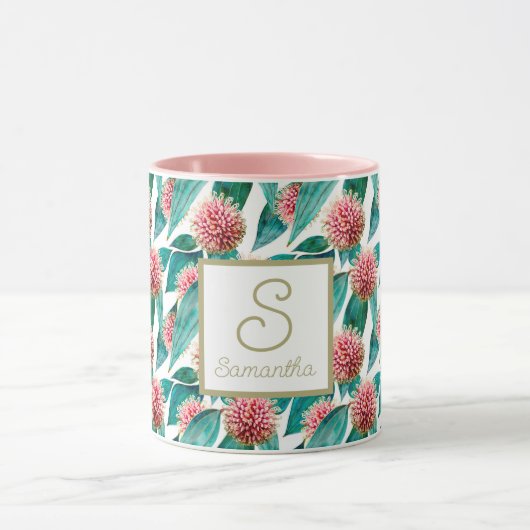 開花カスタムハケアラウリナピンクシオン マグカップ (中央)