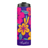 開花カラフル – ドーパミンスタイル-レトロ花 タンブラー (正面)