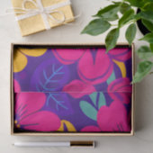 開花カラフル – ドーパミンスタイル-レトロ花 薄葉紙 (ギフト)