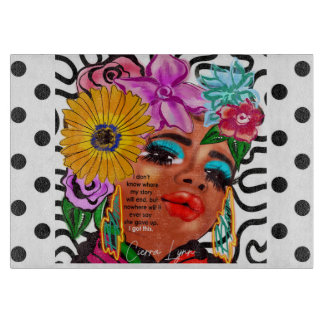 開花ガラス切断板 カッティングボード