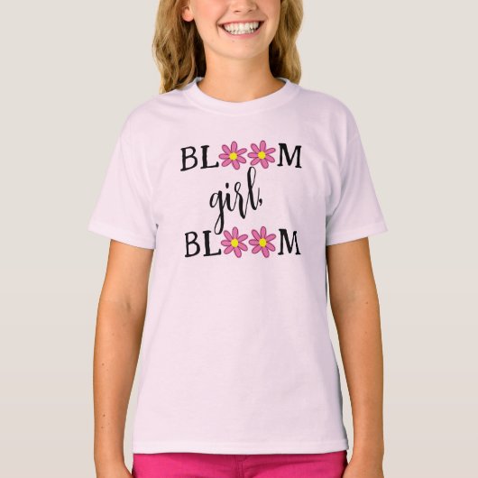 開花ガール開花ガールズTシャツ Tシャツ (正面)
