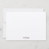 開花グローリーアウトドアベビーシャワー招待状 招待状 (裏面)