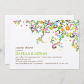 開花グローリーアウトドアベビーシャワー招待状 招待状 (正面/裏面)