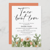 開花サボタコ'ブットラブブライダルシャワー 招待状 (正面/裏面)