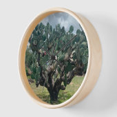 開花サボテンのミニマリストの壁時計 壁時計 (傾斜)