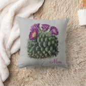 開花サボテン |母 クッション (ブランケット)