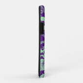 開花スタイルパープルミニマリストフラワー Case-Mate iPhoneケース (裏面/右)