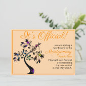 開花ツリーベビーを期待している 案内状 (スタンド正面)