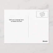 開花デイジー |学校の前向きニュース ポストカード (裏面)