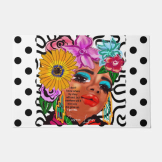 開花ドアマット ドアマット