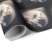 開花ドッグウッドツリーブランチ ラッピングペーパー (ロールコーナー)