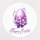 開花バライースターエッグ ラベル (デザイン2)