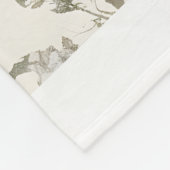 開花バラパターン フリースブランケット (角)