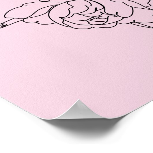 開花バレエダンサーとフローラTouch ポスター (角)