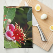 開花パイナップルグアバ キッチンタオル (四つ折り)