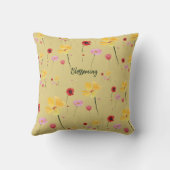 開花パターン クッション (裏面)