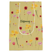 開花パターン ミディアムペーパーバッグ (裏面)