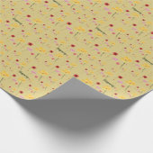 開花パターン ラッピングペーパー (角)