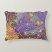 開花パープルドラゴン アクセントクッション (正面)