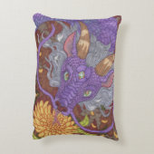 開花パープルドラゴン アクセントクッション (裏面(縦))