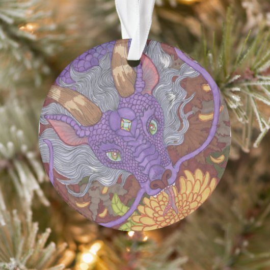 開花パープルドラゴン オーナメント (ツリー)