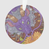 開花パープルドラゴン オーナメント (正面)
