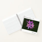 開花パープルフラワーズノートに忘れない ノートブック (内部)