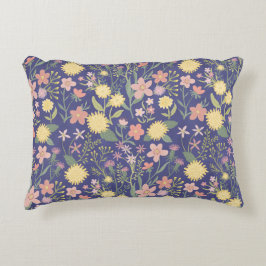 開花ピローすごいロマン的ソフトパステルフローラ アクセントクッション