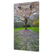 開花ピンクさくらんぼの森の花の木 クリップボード (左)