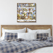 開花ファミリーツリーフォージェネレーションキャンバスアート キャンバスプリント (インサイチュ (寝室))