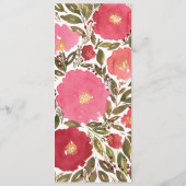 開花フラワーメニューカード メニュー (裏面)