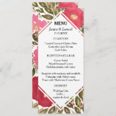 開花フラワーメニューカード メニュー (正面/裏面)
