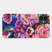 開花フローラサン明るい赤紫色ピンクアート Case-Mate iPhoneケース (裏面(横))