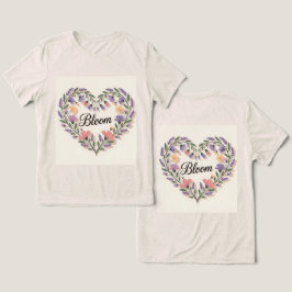 開花フローラハートオートミール トライブレンドTシャツ
