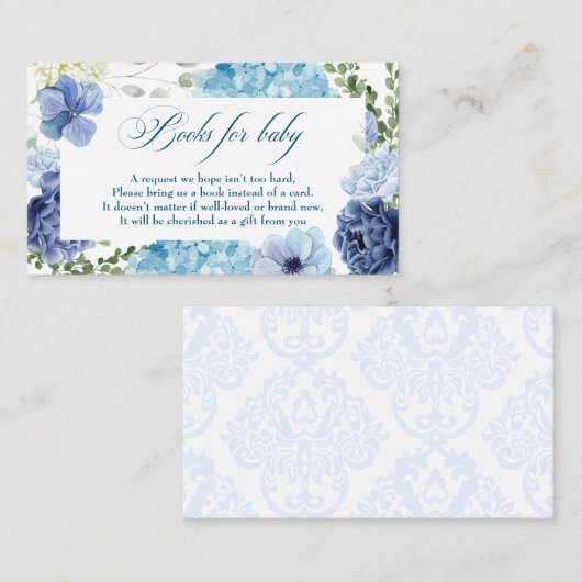 開花フローラベビー図書のベビー エンクロージャーカード (正面/裏面)