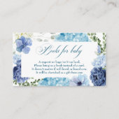 開花フローラベビー図書のベビー エンクロージャーカード (正面)