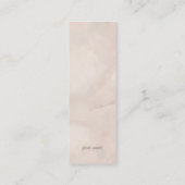 開花フローラミニブックマーク コーリングカード (裏面)