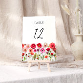 開花フローラ結婚の テーブルナンバー