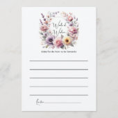 開花フローラ語のベビー母親愛なる アドバイスカード (正面)