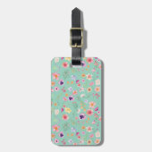 開花ブリーズラゲッジタグ – Mint Green Freshness ラゲッジタグ (正面縦)