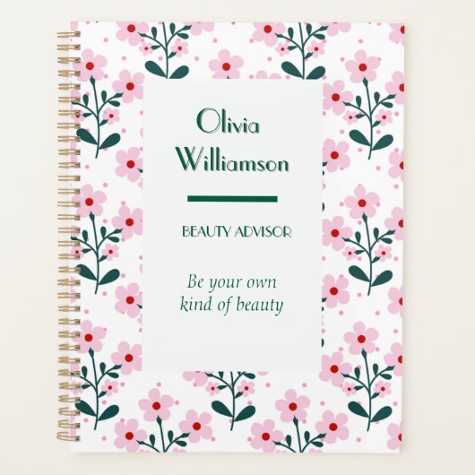 開花プランナー-美しいアドバイザーの週次オーガナイザー プランナー手帳 (正面)