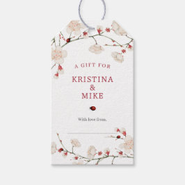 開花ベビーシャワー表示シャワーにおけるベビー ギフトタグ