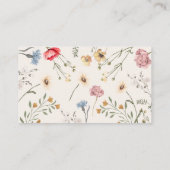 開花ベビーフローラベビーシャワーベビー本 エンクロージャーカード (裏面)