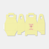 開花ベビー開花シャワー フェイバーボックス (折り畳みなし)